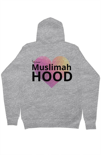 Bismaaa Muslimahood Hoodie Pullover Hoody - Purple Liner