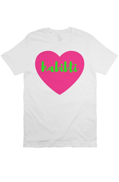 Habibti Unisex T Shirt -  Pink and Green