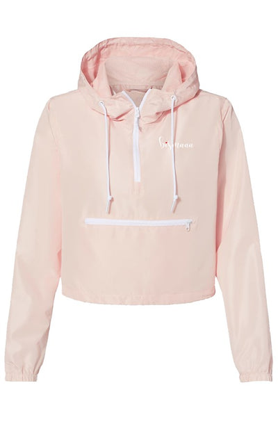 Bismaaa Logo Lightweight Pullover Crop Windbreaker